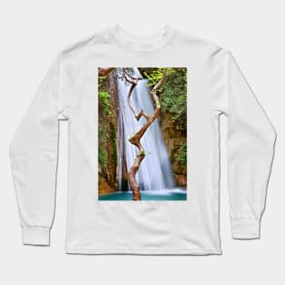 The dancing tree in Neda canyon Long Sleeve T-Shirt